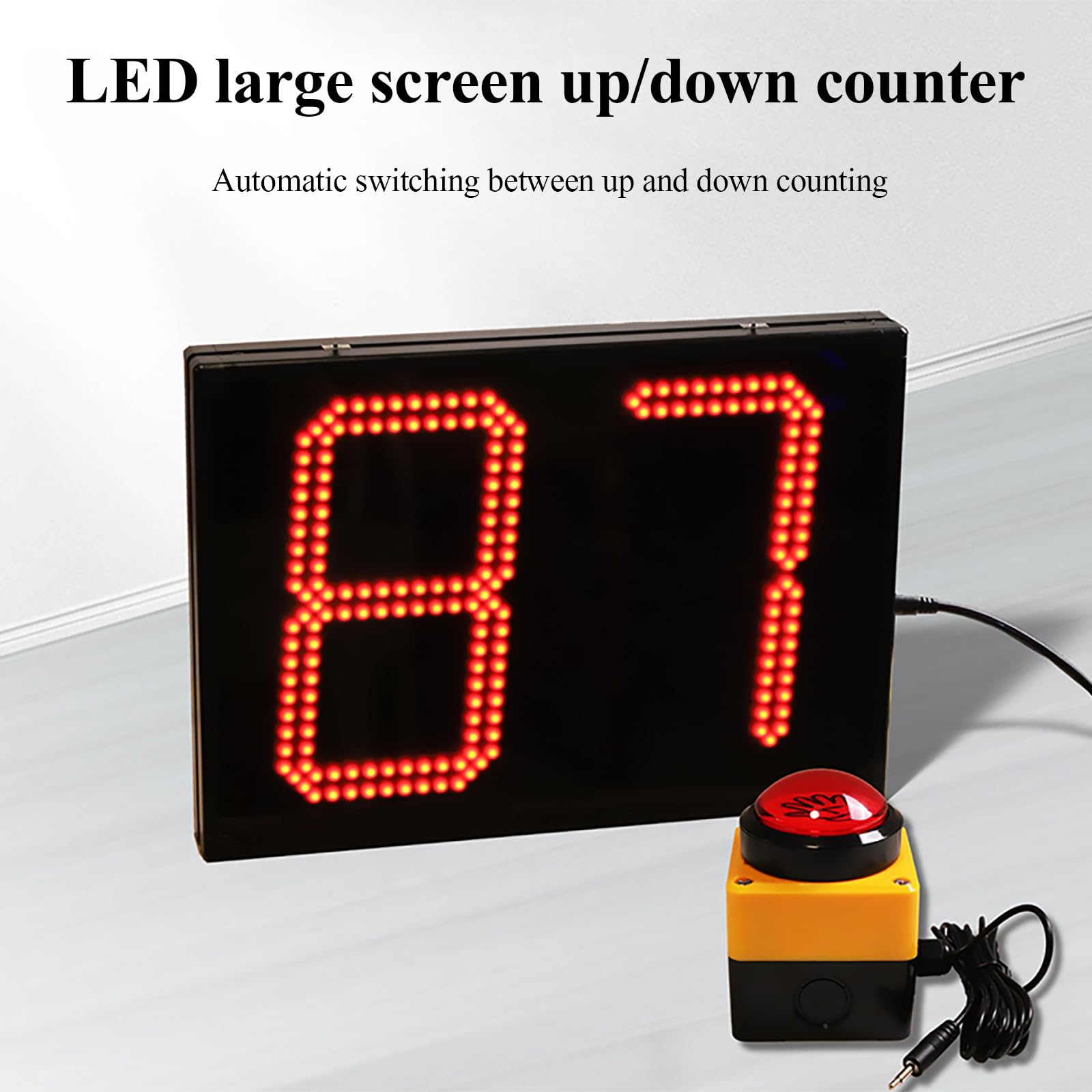 Contatore manuale a LED Up/Down con telecomando, display a 4 cifre, impostazione numerica arbitraria, funzione di memoria di spegnimento, compatibile con vari sensori