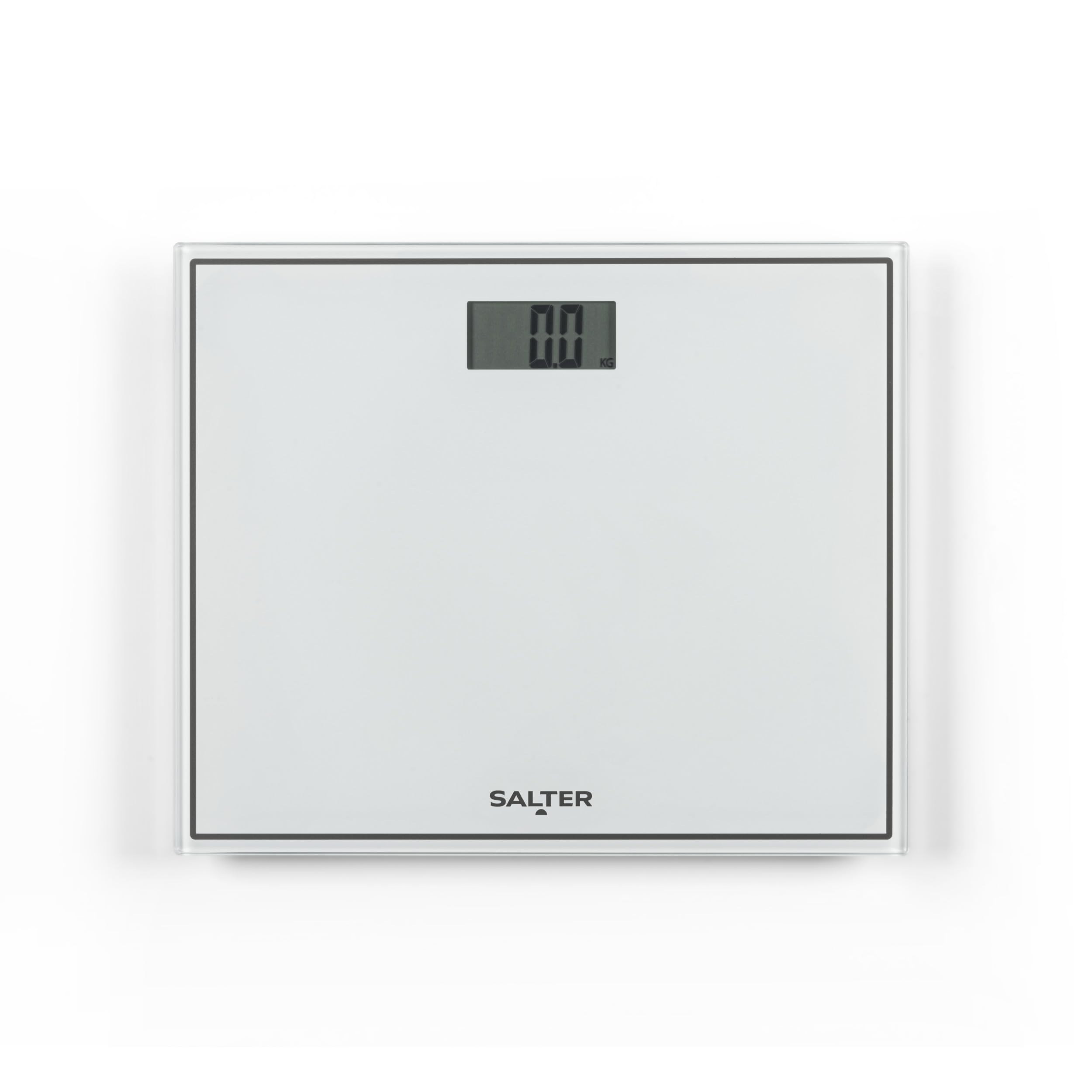 9207 WH3R Compact Electronic Bathroom Scale, Digital Easy Read Display, Step On Activation, Toughened Glass Platform Body Weighing Scales, Max. Weight 150 KG/330 lbs, 15-Year Guarantee