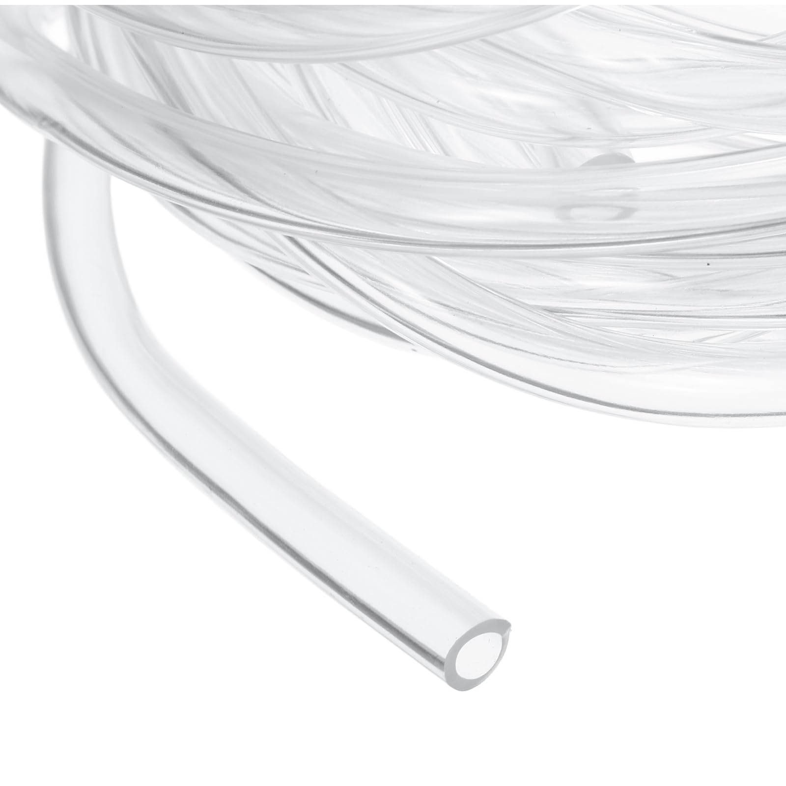 QUARKZMAN Przezroczysty wąż PVC, 4 mm ID x 6,6 mm OD - 12,5 cala, lekki wąż winylowy, elastyczny wąż z tworzywa sztucznego, do transferu powietrza, oleju, wody, akwarium, nawadniania