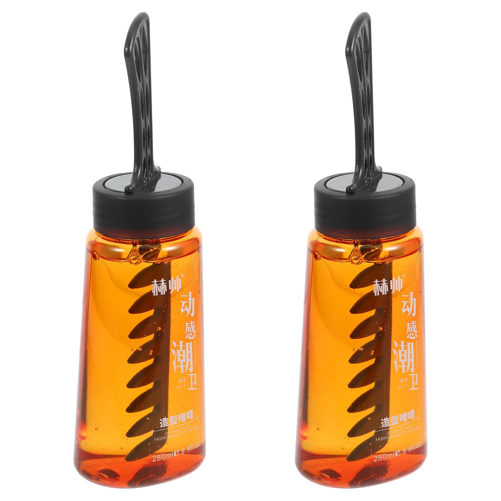 Haargel und Gelkamm für Männer 2 Stück Packung mit Schnelltrocknendem Feuchtigkeitsspendendem Styling Gel für Fettiges Haar und Elastischen im Retro Look für Zuhause