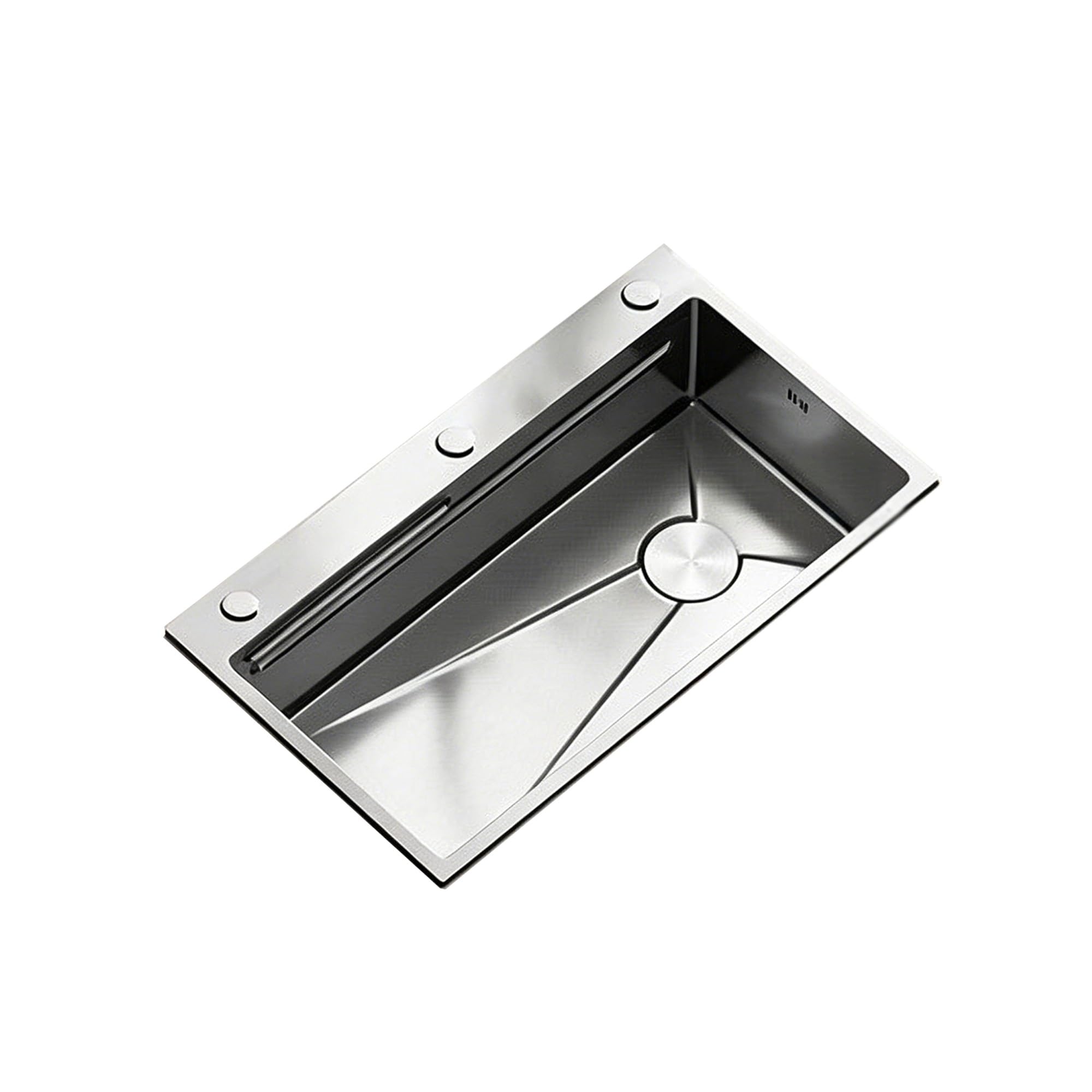 Bomdog One Color Sc Stainless Steel Sink, Thick Single-Bowl Kitchen Sink, Household Vegetable Washing Basin Dishwashing Basin(680Mm)