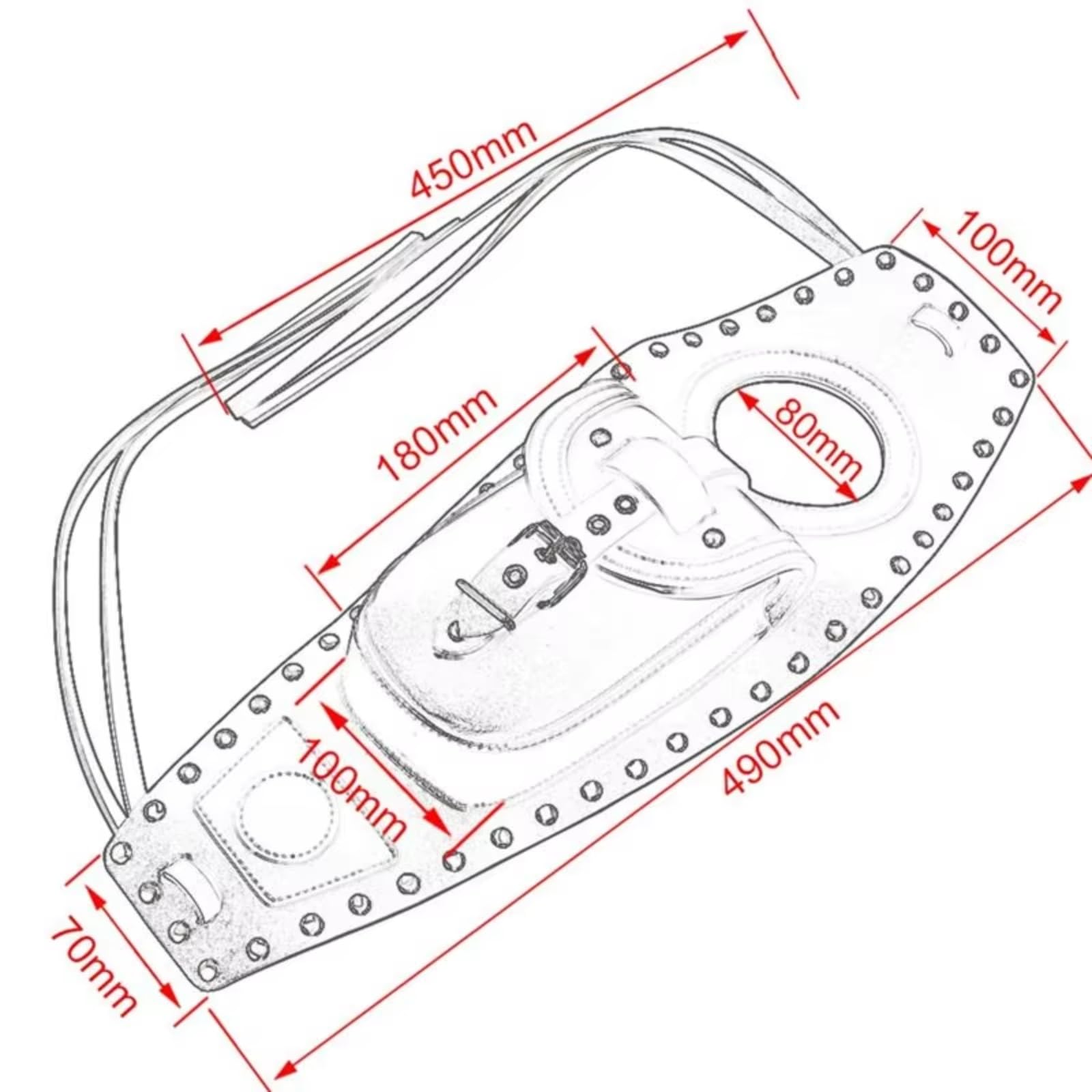 Compatibile Con Sportster Per 883 1200 XL Classy-Moto Coperchio Serbatoio Carburante Pannello Pad Cinghia Reggiseno Borsa Parti Ricambio Accessorio Sacche Moto