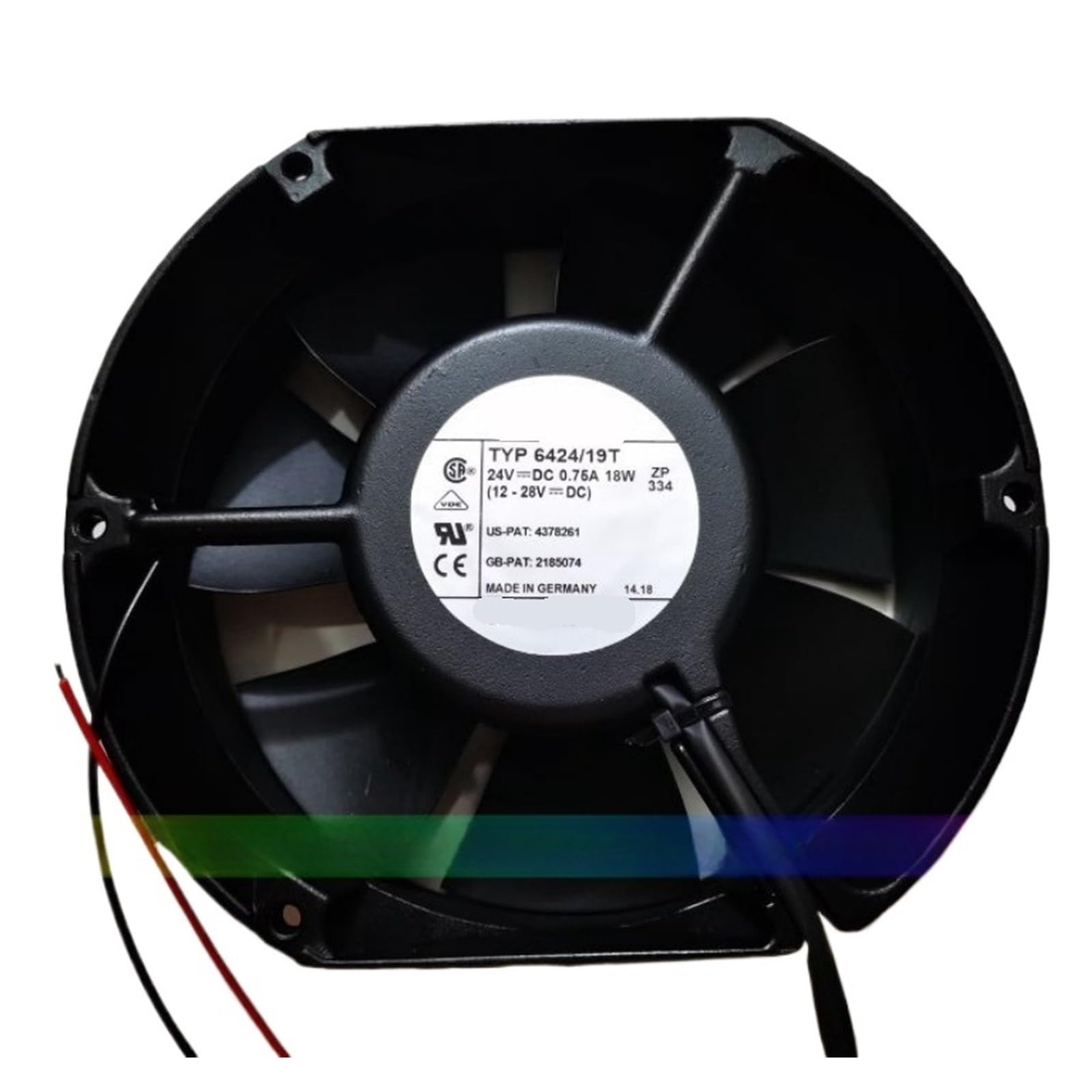 LZIKKGKI TYP6424N/19T fan 24VDC 0.75A 18W cooling fan