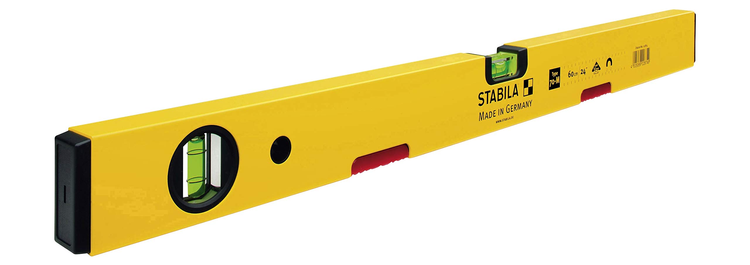 LIVELLA MAGNETICA ALLUMINIO PER MURATORE STABILA CM. 80 N. 2 BOLLE MODELLO 70 M