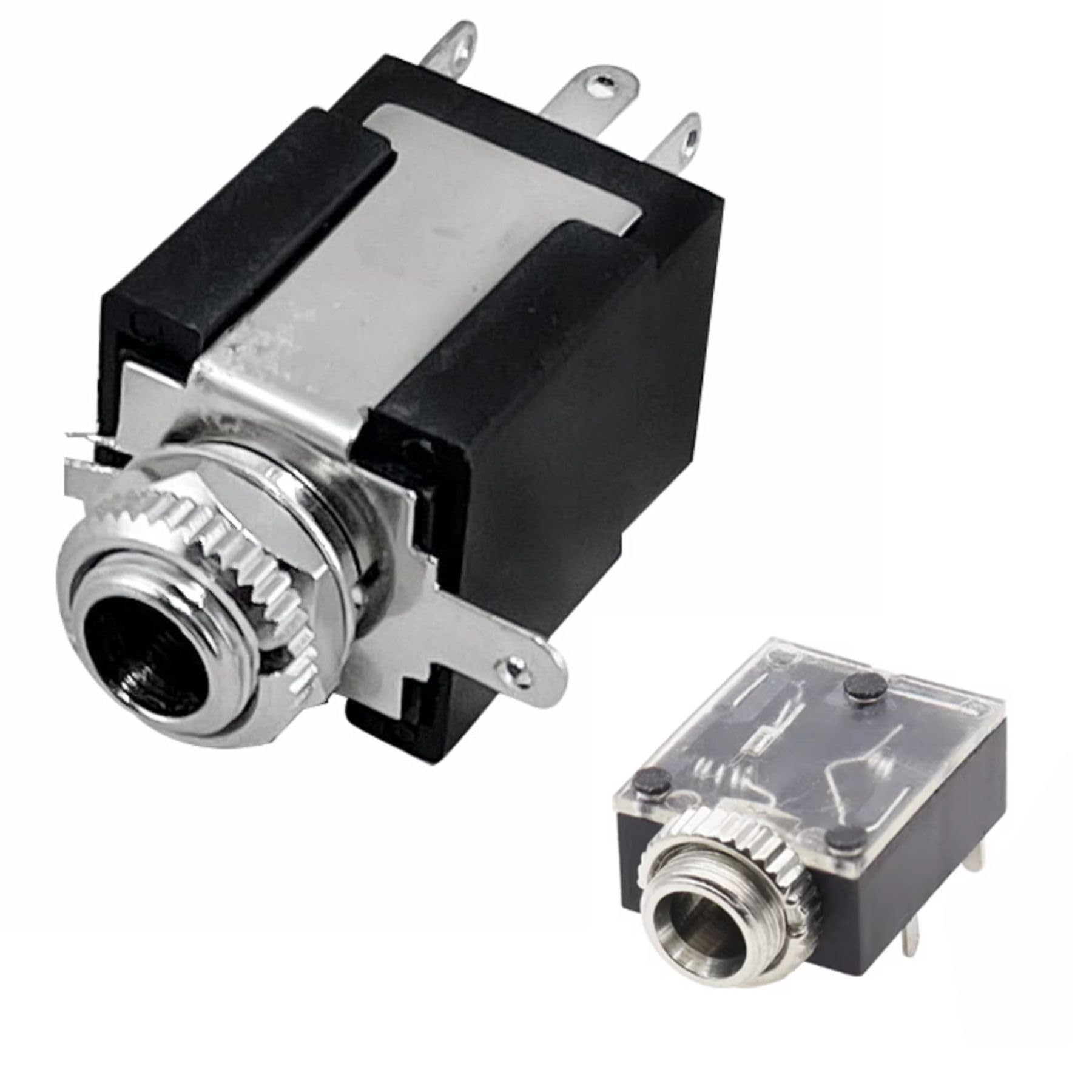3.5mm Female TRS Balanced AUX Socket & 6.35mm (1/4 Inch) Stereo/Mono Audio Socket, 9 Pins Combo| 1 Piece Each| Stereo, Amplifier, Smartphone, Speaker, Headphone, Guitars and DIY Projects.-image-7