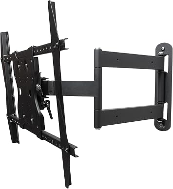 SunBriteTV Dual Arm Articulating Full Motion Outdoor Weatherproof Mount for 42" - 65" TV Screens & Displays - SB-WM-ART1-M-BL Black