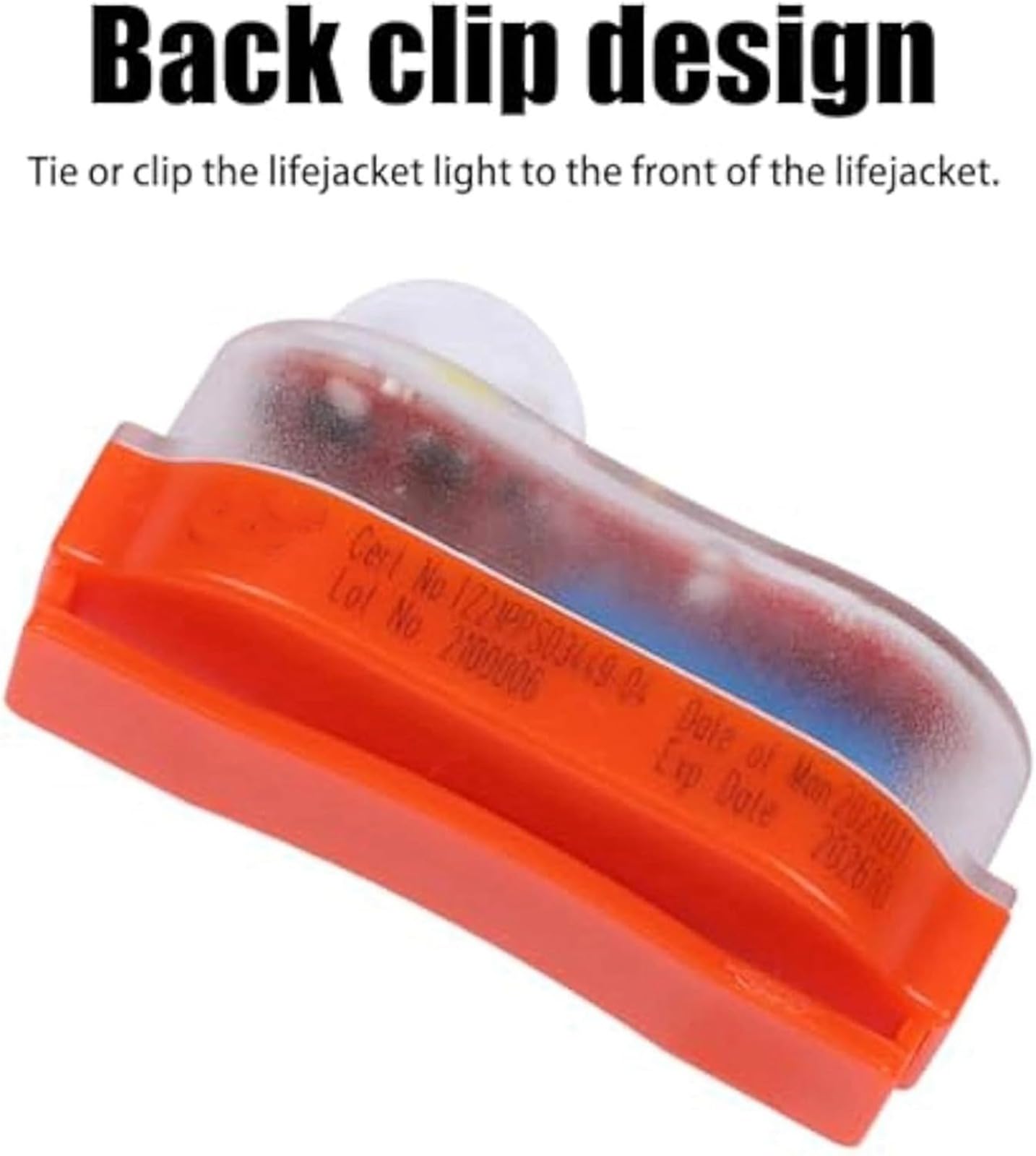 Luz LED con Clip para Chaleco Salvavidas (6 Unidades), Intermitente para emergencias acuáticas, Ideal para Adultos y niños