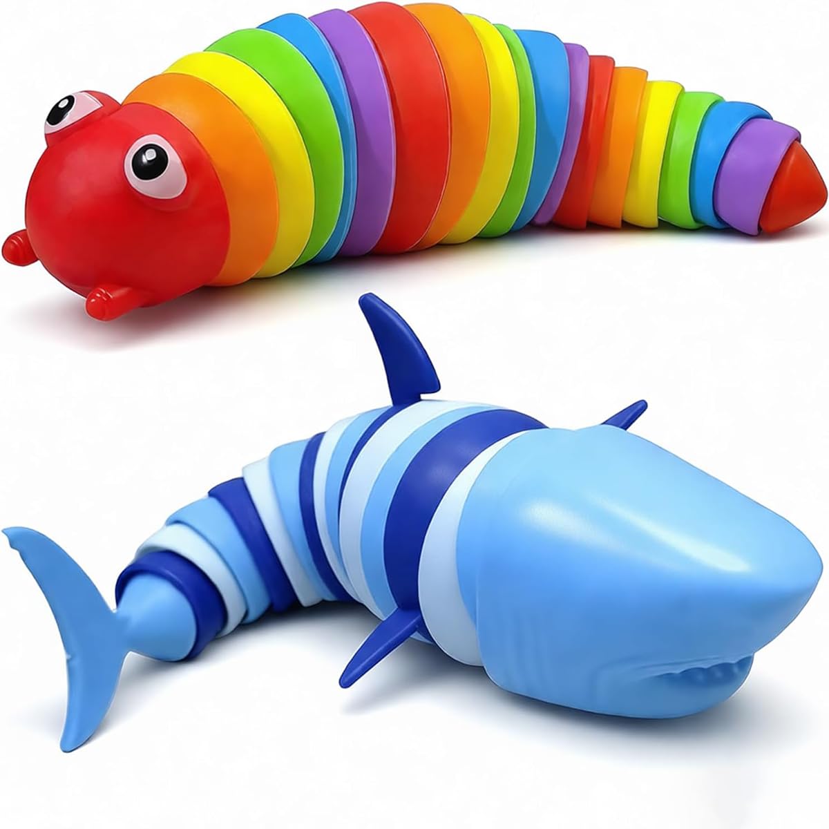 Trevixor 2PCS Stress Relief Colorful Lobster Set,Caterpillar Set Style
