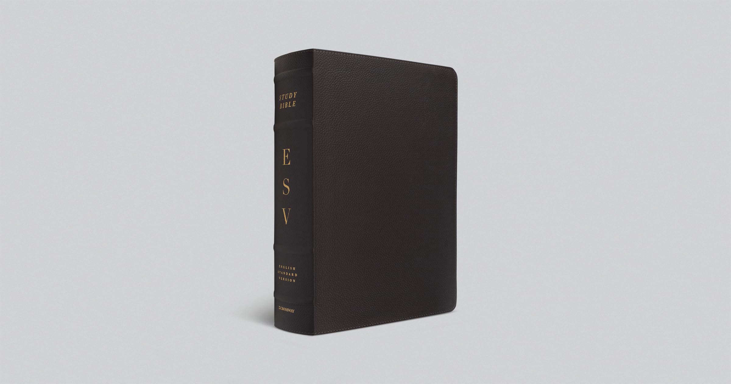 ESV Study Bible, Large Print (Buffalo Leather, Deep Brown): English Standard Version, Deep Brown, Buffalo Leather, Study Bible