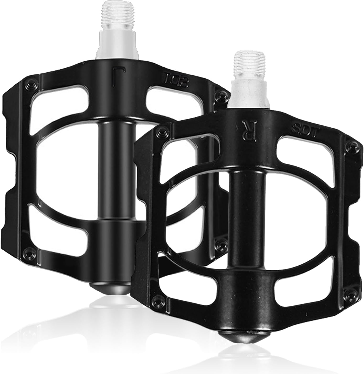 Bicycle Pedals Aluminium Alloy Bicycle Pedals-Mountain Bike Pedals with Removable Non-Slip Studs Mountain Bike MTB Pedals Aluminium Bicycle BMX