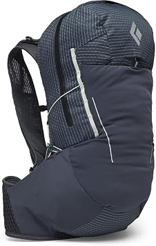 Black Diamond Womens Pursuit 30 Liter Backpack for Outdoor Adventure, Carbon-Foam Green, Small
