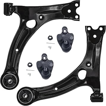 Detroit Axle - 1.8L Front 8pc Suspension Kit for 2009-2013 Toyota Corolla 2011-2013 Matrix, 2 Struts w/Coil Spring 2 Lower Control Arms 2 Lower Ball Joints 2 Sway Bar Links Replacement
