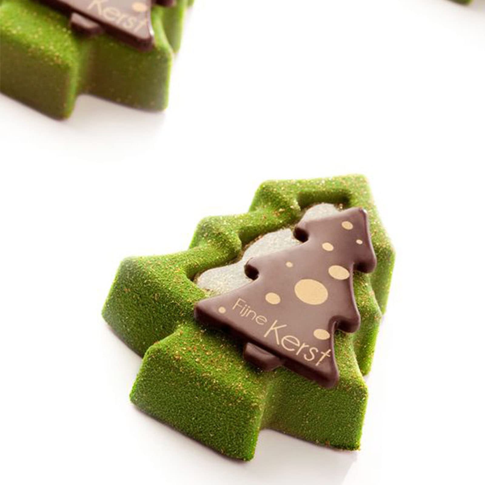 Moldes de silicona Moldes de fondant Molde de chocolate Árbol de Navidad/Navidad Hombres Material de silicona Accesorios for hornear for cocina Hornear Moldes de dulces de Navidad for chocolate ( Colo