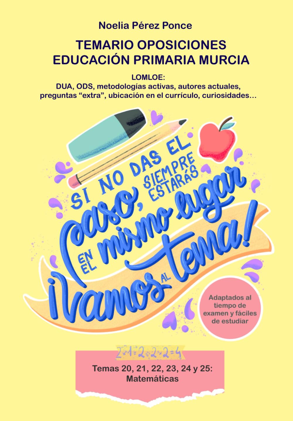 TEMARIO OPOSICIONES PRIMARIA MURCIA: Temas del 20 al 25