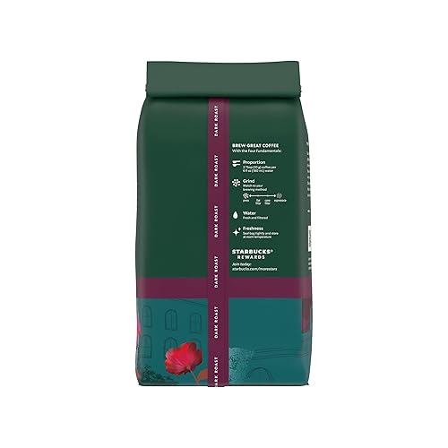 Vista 7 de Starbucks Caffè Verona - Café de grano entero de tueste oscuro 100% arábica - 1 bolsa (18 onzas)