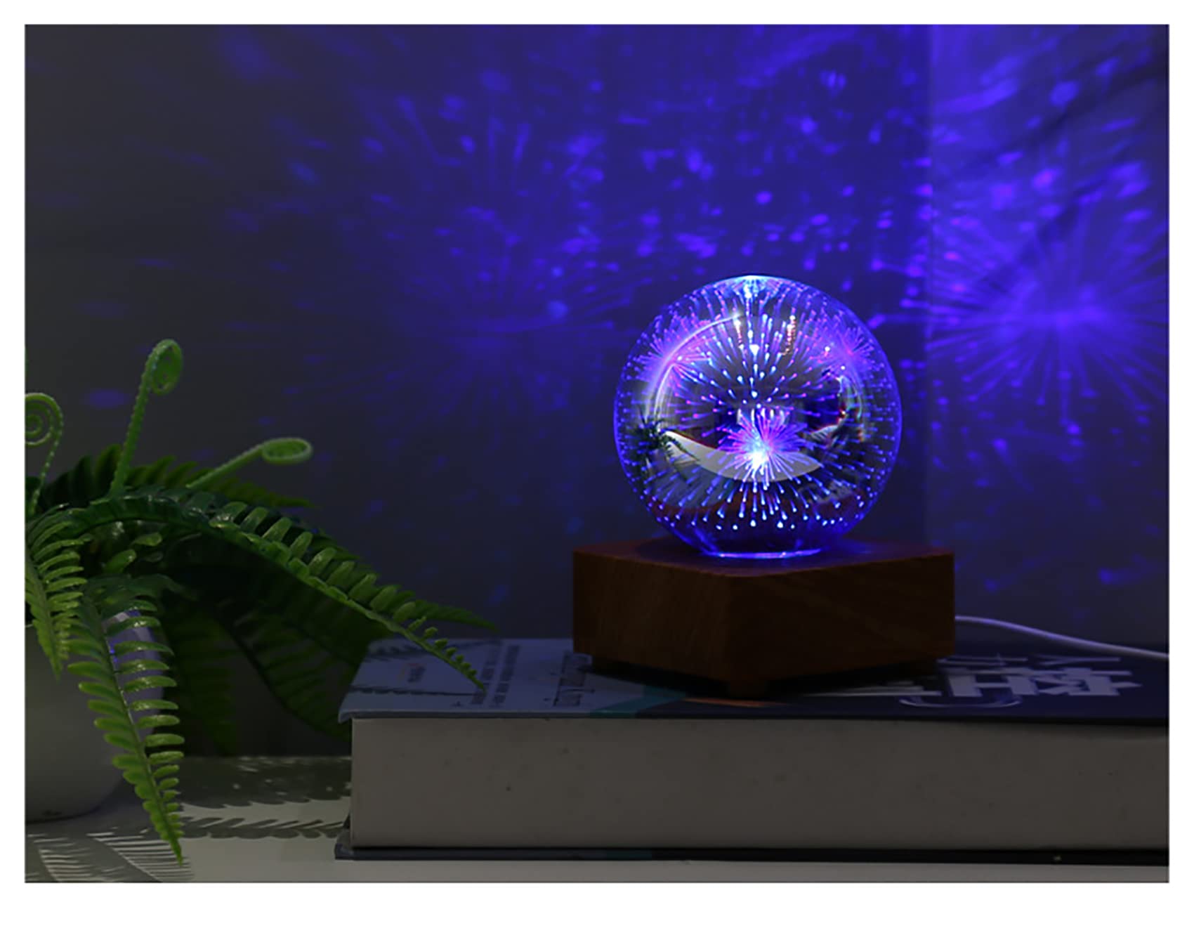Amazon.co.jp: keeda 3D 花火ナイトライト LED 花火 スター