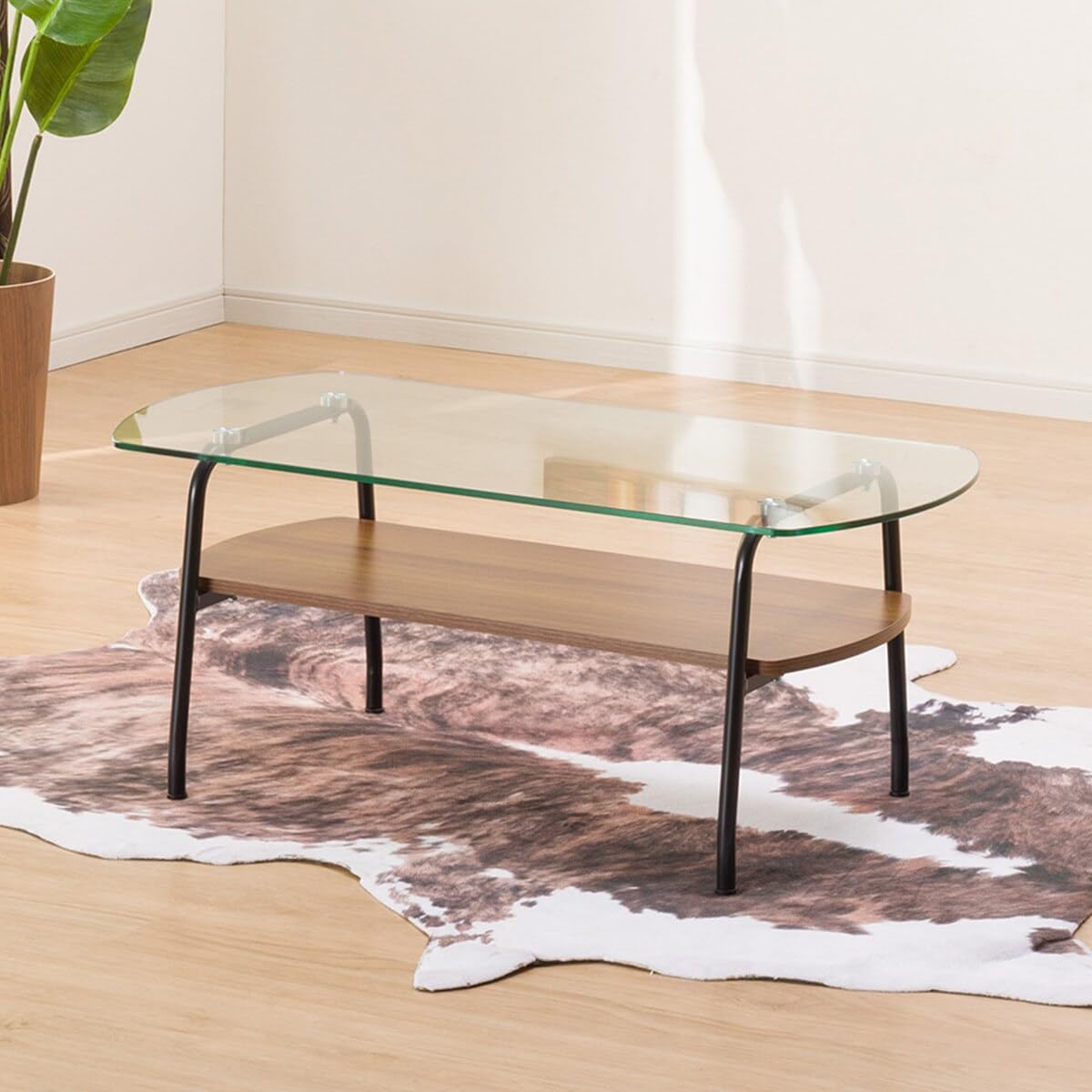 Amazon.co.jp: ニトリ センターテーブル Nシスコ9545TP ミドルブラウン