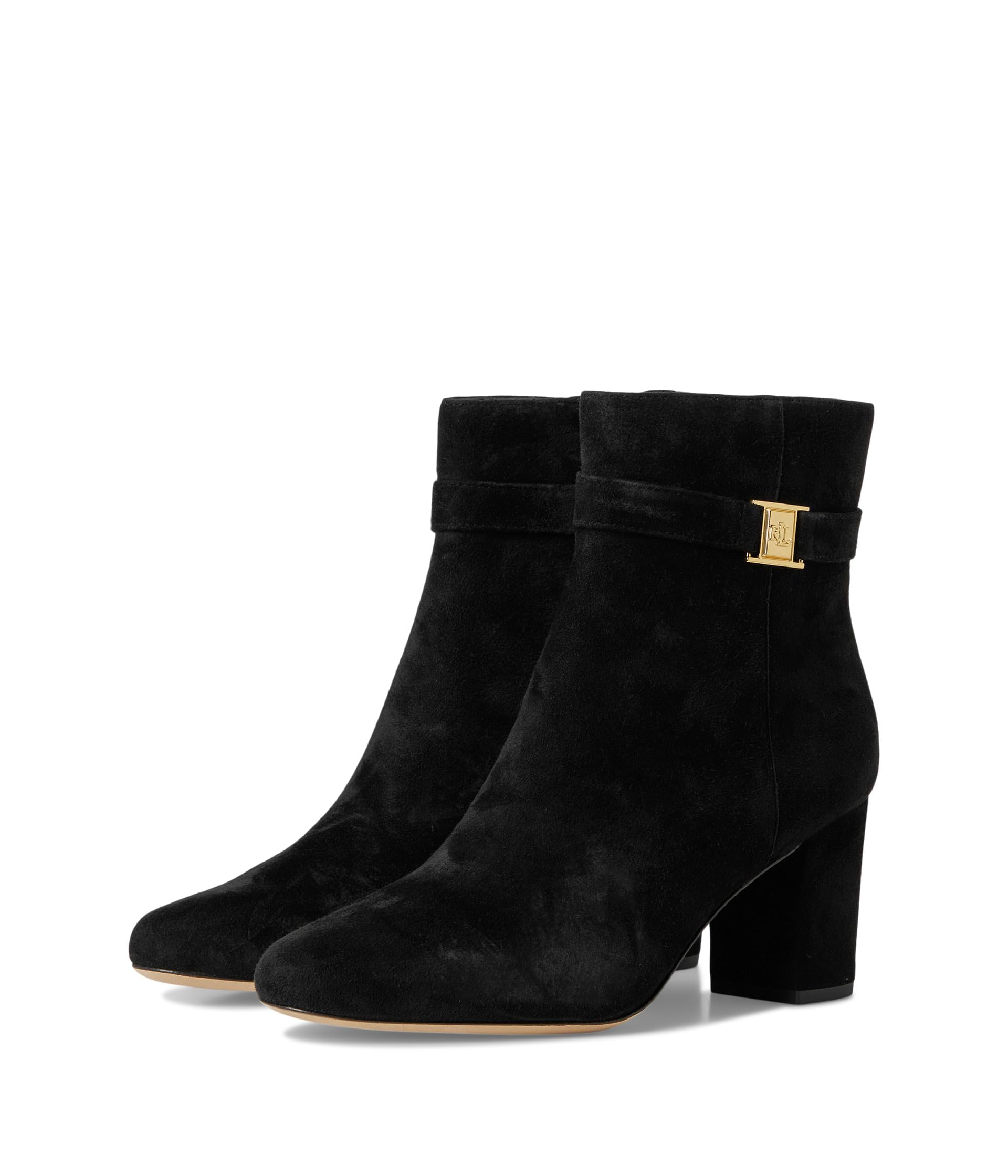 Lauren Ralph Lauren womens Kellie Suede Bootie Heel