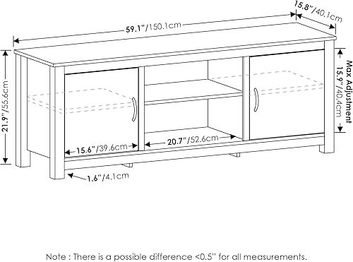 Miniatura 9 de FURINNO Econ Entertainment Center, AmericanoNegroMarrón