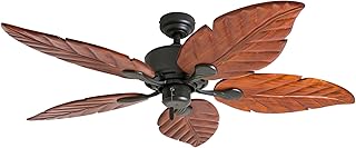 Honeywell Ceiling Fans Willow View, 52 Inch Tropical Indoor Ceiling Fan ...