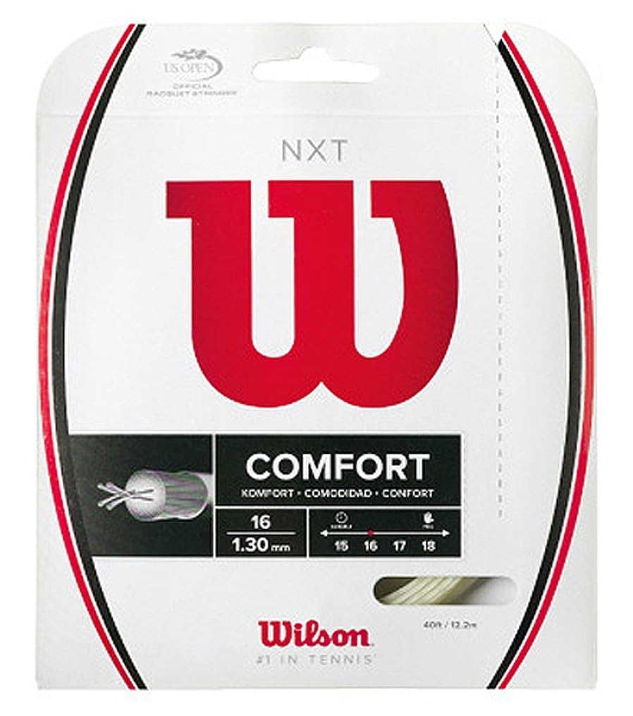 Wilson NXT 16 Corda da Tennis, Unisex - Adulto, Natural, 1.30 mm, 12.2 m