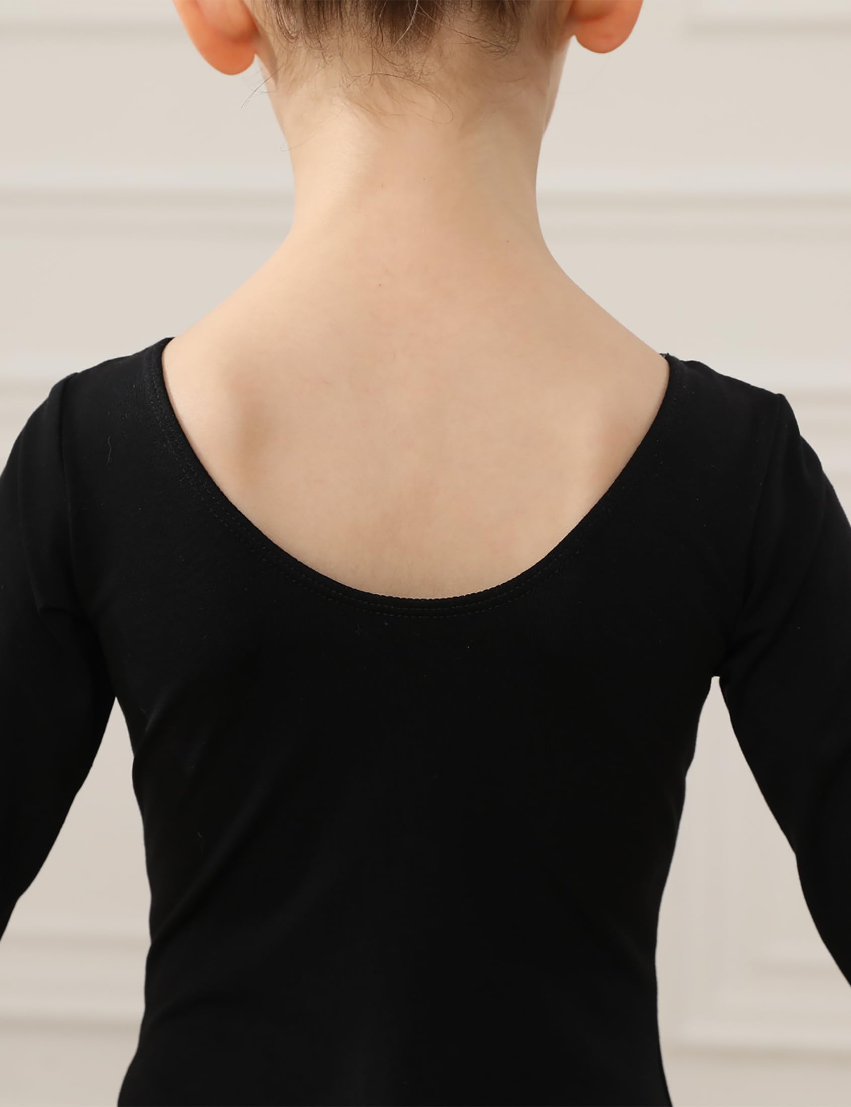 HIPPOSEUS Maillot de Ballet Mangas Larga para Niña Leotardos Danza Clásico Gimnasia Ritmica