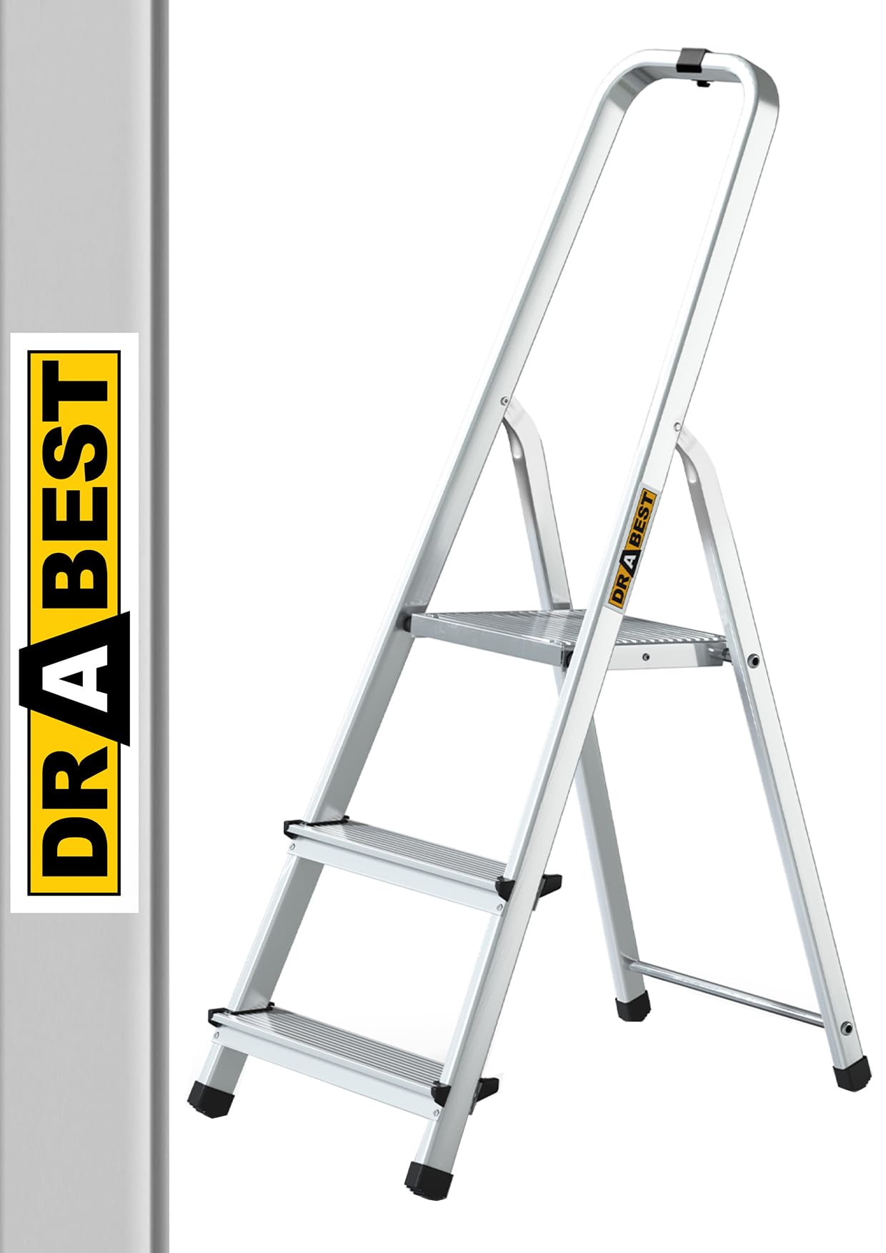 Drabest Aluminum 3-Steps Household Ladder 125 Kg from B&Q
