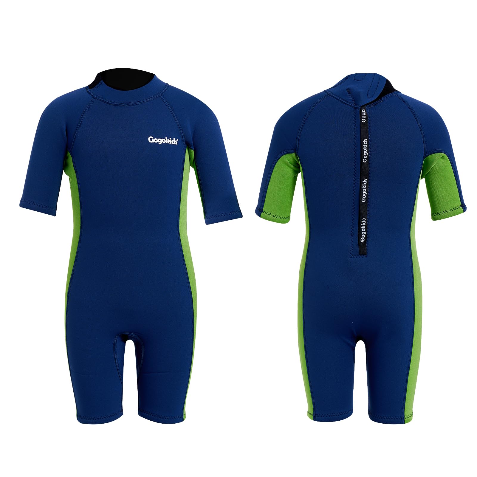 Gogokids Combinaison de plongée courte en néoprène de 2,5 mm pour garçons et filles – Combinaison de printemps pour enfants pour la natation, le surf, la plage, la piscine – Âge de 2 à 10 ans - 2