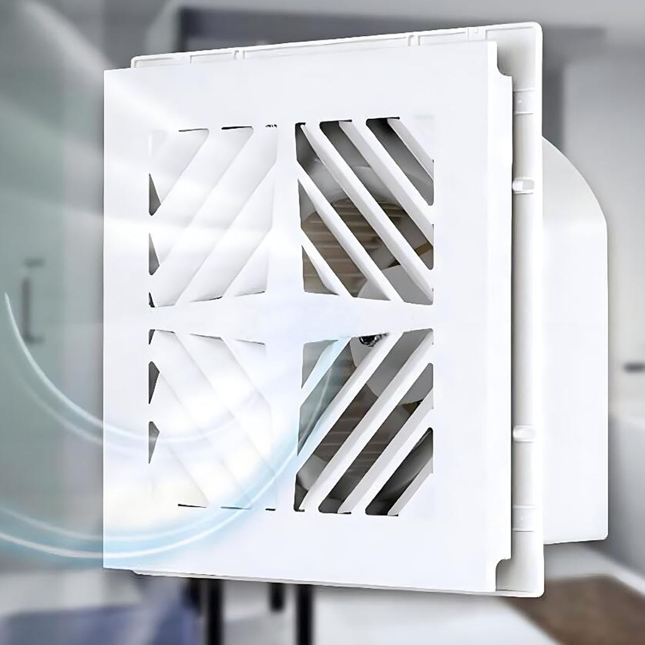 ICEMOB Ventilador Extractor De Aire 300 * 300Mm,Extractor Cocina 210 M³/H,Extractor De Aire Silencioso Techo,Ventilador Extractor para Baño, Inodoro, Trastero, Bodega