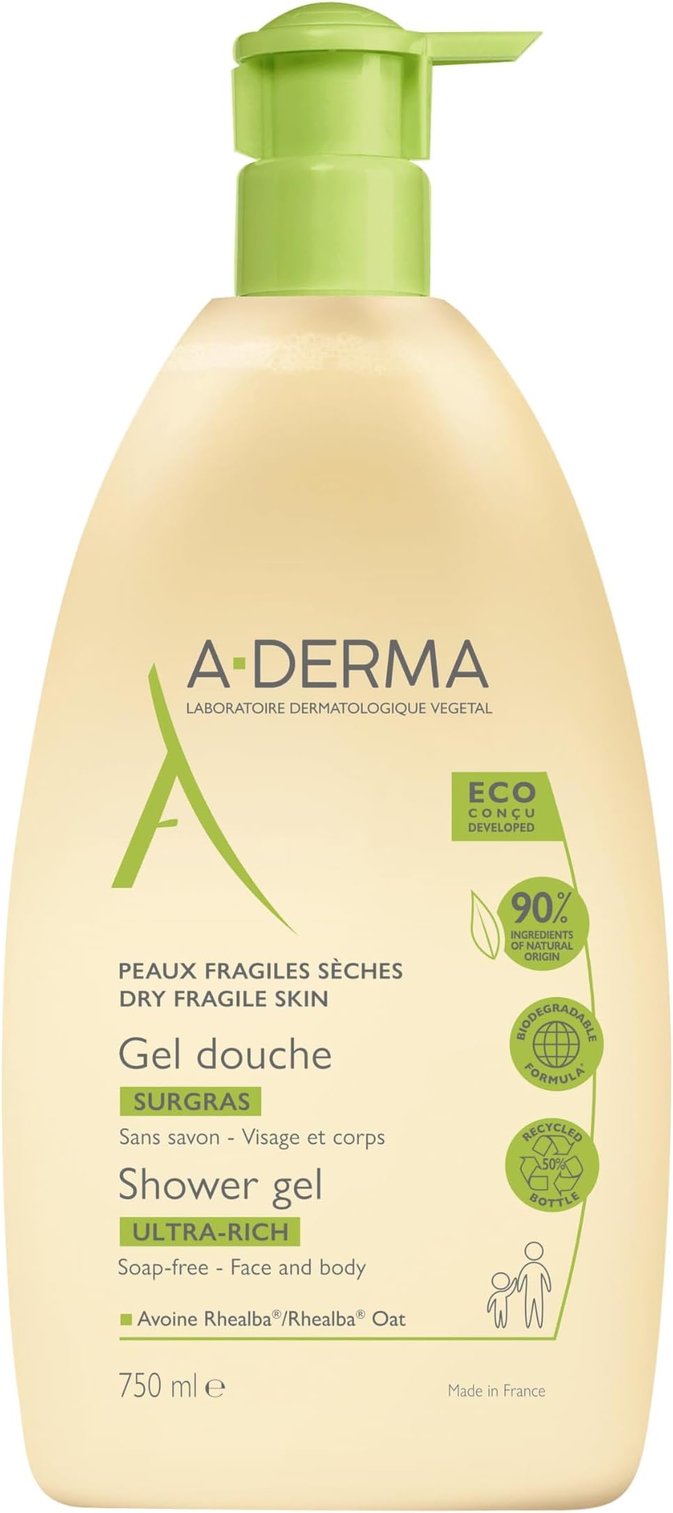 A-Derma Ultra-Rich Shower Gel 750ml