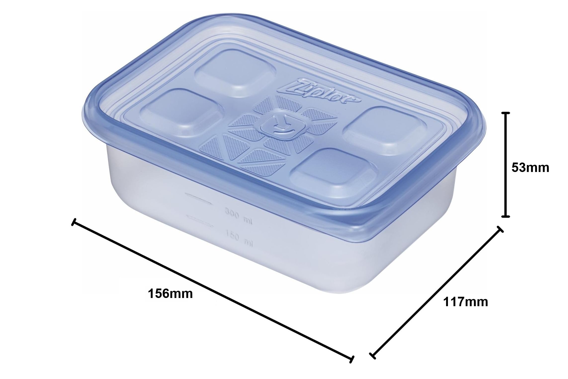 Ziploc 透明保存容器 青い蓋付き Amazon.co.jp: Ziploc ジップロック スクリュー300ml2個入 : ホーム