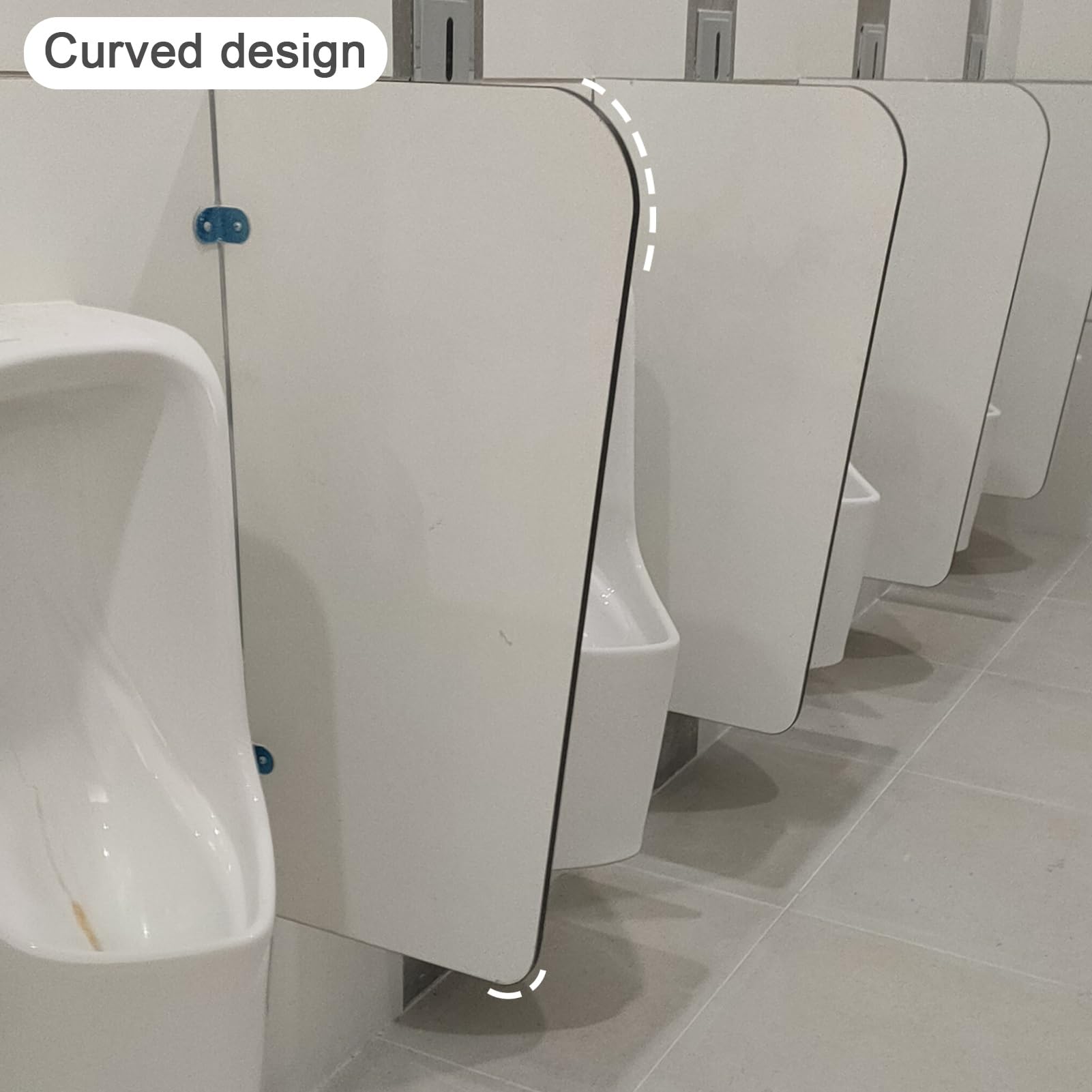 Divisorio per orinatoio, Schermo divisorio a Parete per orinatoio Maschile per Una Maggiore Privacy in scuole, asili e bagni pubblici (1 Pezzo)