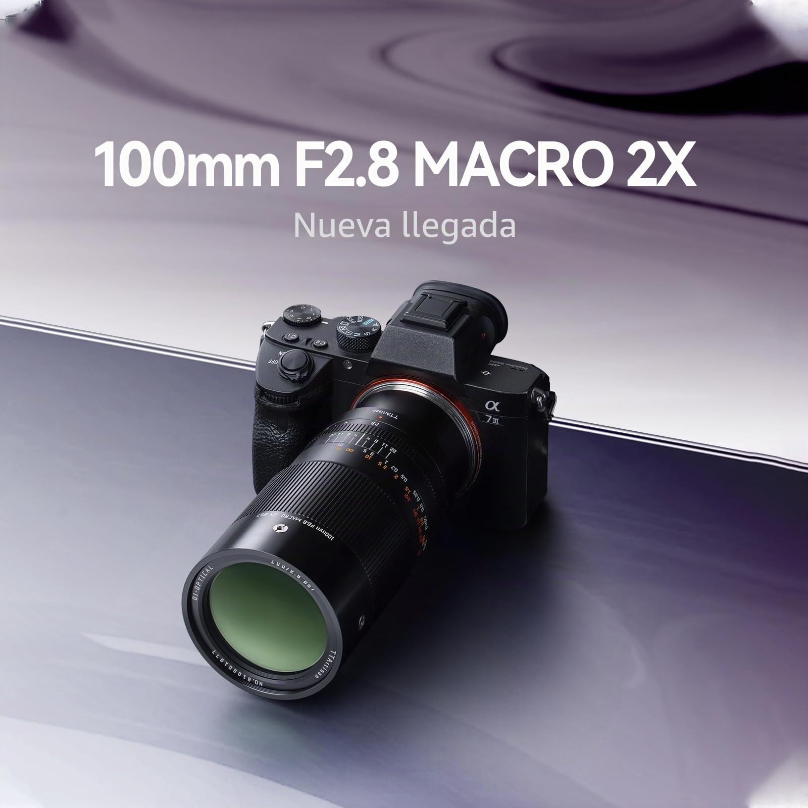 TTARTISAN Lente de cámara macro 2X F2.8 de 100 mm para Canon RF Mount Full Frame Manual Focus Lens para fotografía en miniatura