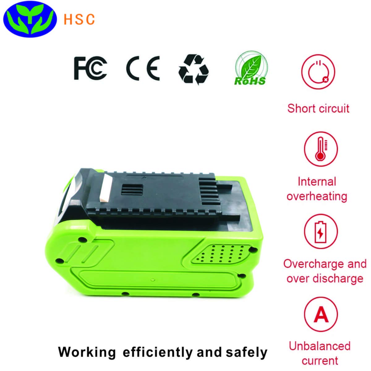 Blасk Frіdау - 50% оƒƒ 4000mAh 18650 Battery Holder GRW40 Li-ion Battery 40V Replacement for Greenworks 40v battery G40LM45 G40LT 24252 2601102 29282 29302 29462 29472