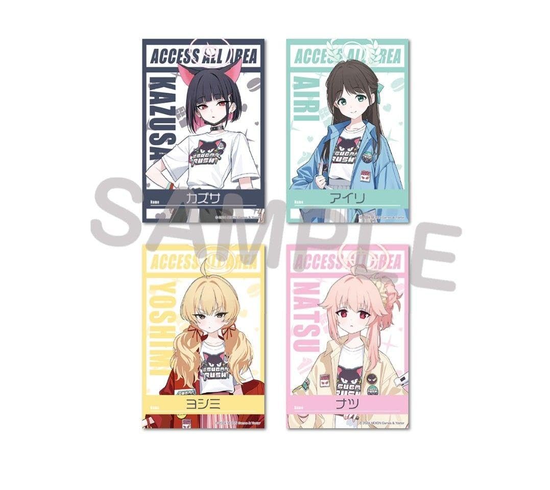 Amazon.co.jp: ブルアカ SUGAR RUSH ステッカー バックステージパス