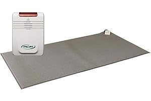Smart Caregiver Monitor and Gray Floor Mat for Enhanced Elderly Protection
