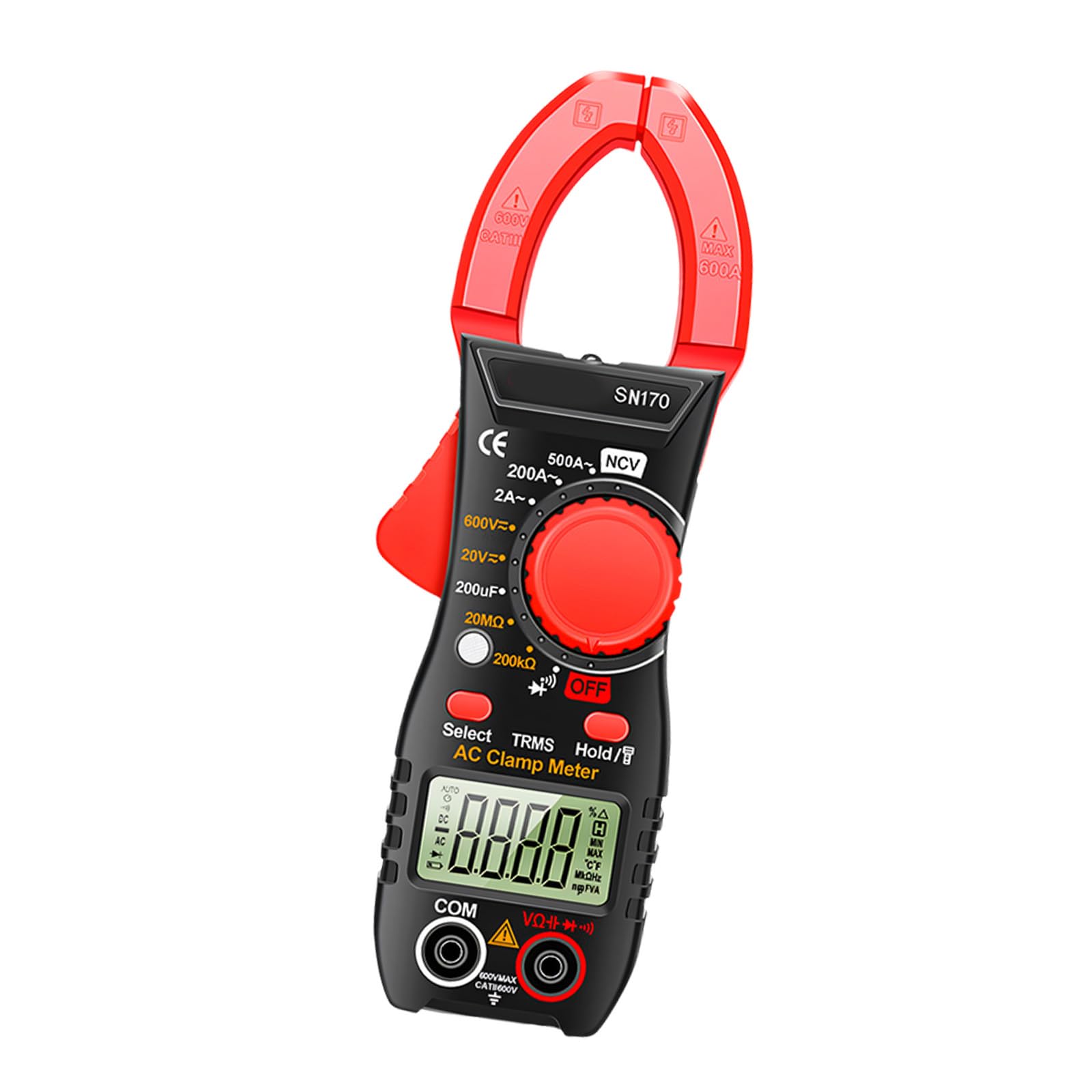 Accurate Digital Clamp Multimeter Voltages Current Resistance Capacitance Measurement Featuring NCV Functionality Meter
