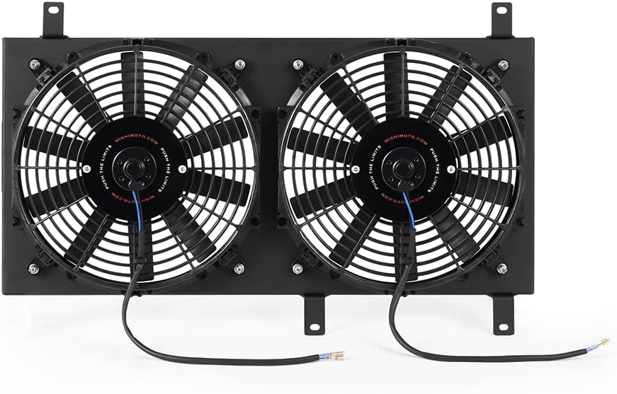 Mishimoto Performance Aluminum Fan Shroud Kit Compatible with Mazda Miata 1999-2005, Black