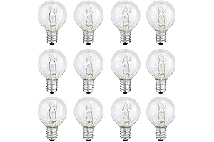 25 Watt Wax Warmer Bulbs for Scentsy, G30 120 Volt E12 Base Scentsy Light Bulbs