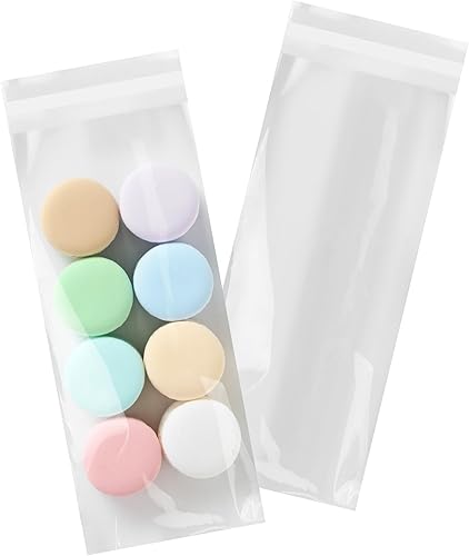 iMailer - 200 unidades - Bolsas de pretzel de celofán de 4 x 9 pulgadas - Bolsas de celofán autosellantes, bolsas de palitos individuales Prezetels