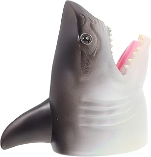 TOYANDONA 1 Set Shark Jumper Glow Toys for Kids Bounce Toy Kids Bounce Trainer Children Bounce Training Toy Bounce Jumping Toy Cartoon Bounce Trainer Children Bouncing Device Rubber
