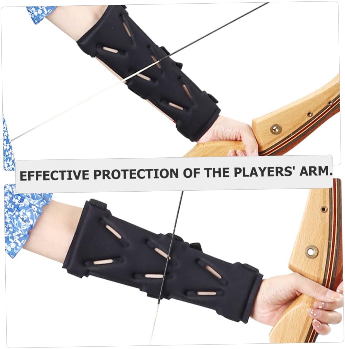 Archery Arm Guard Breathable Fabric Shooting Arm Protector for Left and Right Hand Adjustable Elastic Design Essential Archery Accessory for Competitions and Practice