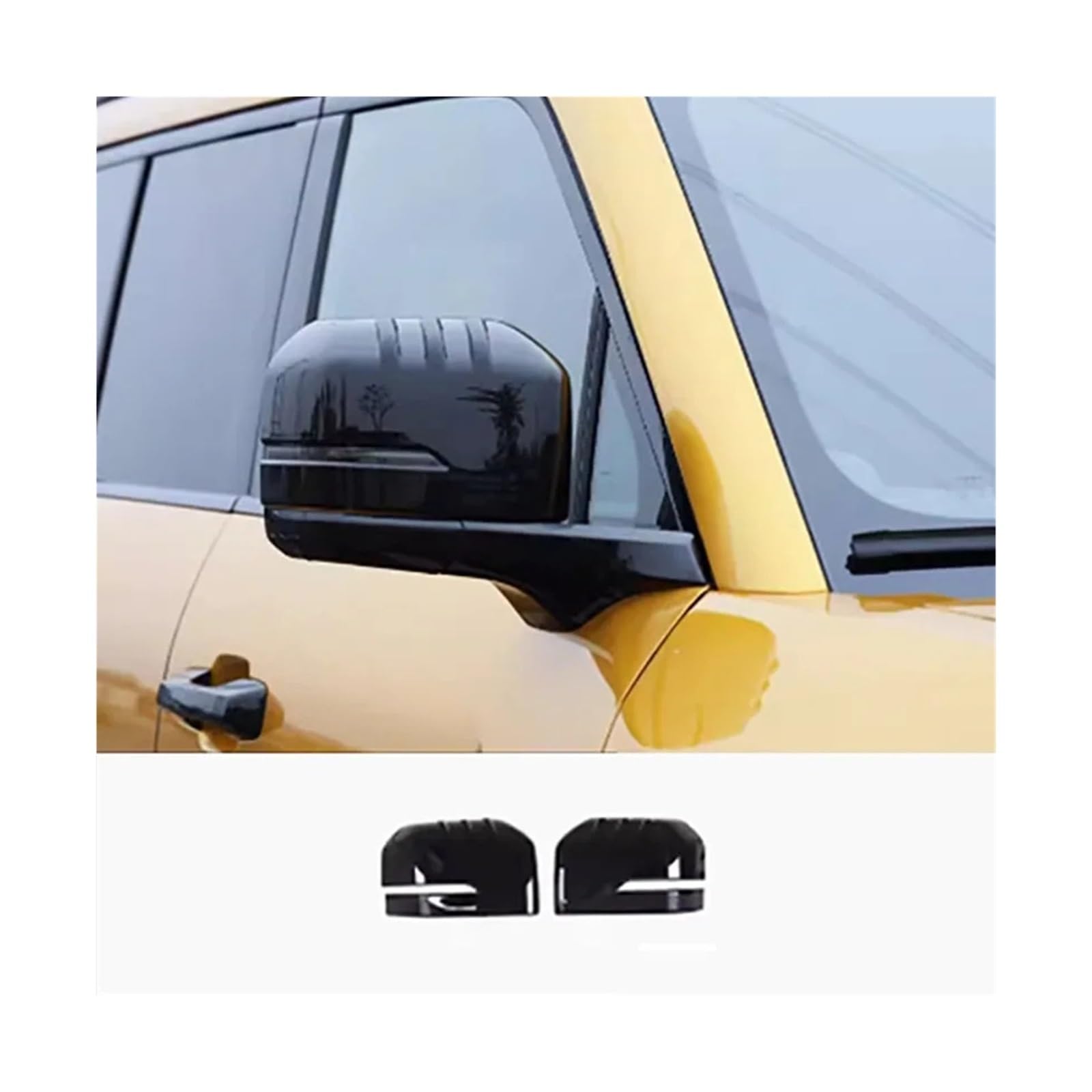 Compatible For BYD FangChengBao Leopard 5 Rear View Mirror Protective Cover, Reverse Mirror Housing Anti Scratch Modification Accessory(Bright black)