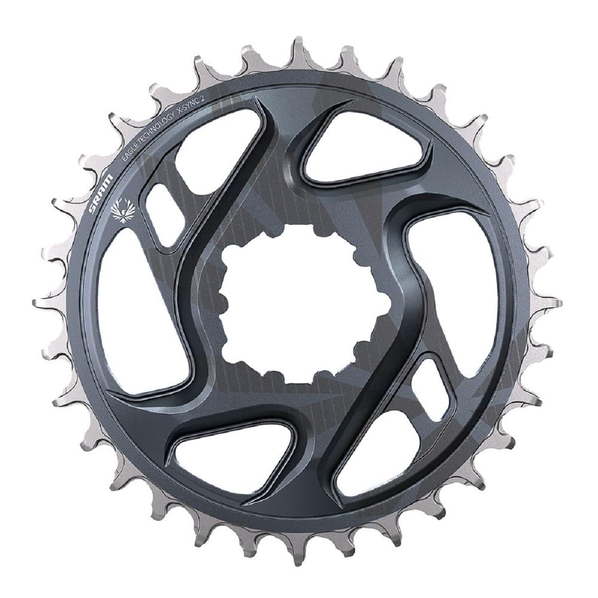 SRAM X-Sync 2 Eagle Cold Forged Direct Mount Chainring 34T 6mm Offset
