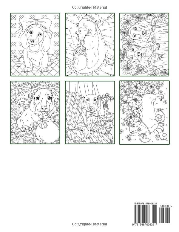 I Love Dachshunds: The Wiener Dog Coloring Book For Adults image 3