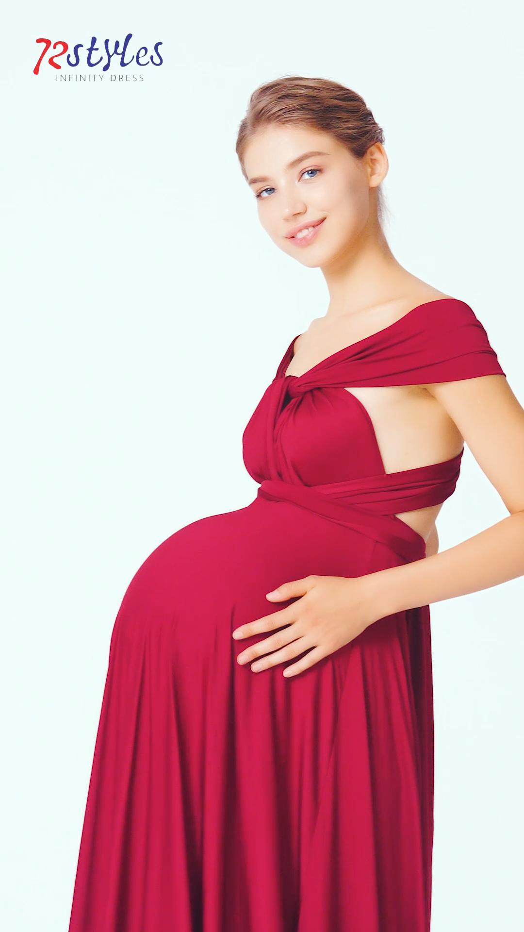 Infinity Maternity Wedding Guest Dress - Convertible Wrap Elegant Maxi Plus Size for Formal Gown, Baby Shower, Photoshoots Black at Amazon Women's Clothing store Infinity Maternity Wedding Guest Dress - Convertible Wrap Elegant Maxi Plus Size for Formal Gown, Baby Shower, Photoshoots Black at Amazon Women's Clothing store