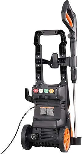 Miniatura 11 de VEVOR Lavadora a presión eléctrica, máximo 4200 PSI y 2.8 GPM, máquina de limpieza a presión de alta potencia con 4 boquillas de conexión rápida