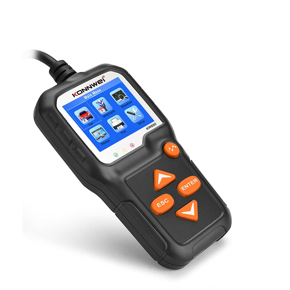 YONGYAO KW650 Tester akumulatora samochodowego 6V 12V analizator akumulatora 2000CCA Narzedzie do testowania rozruchu samochodowego ladowania