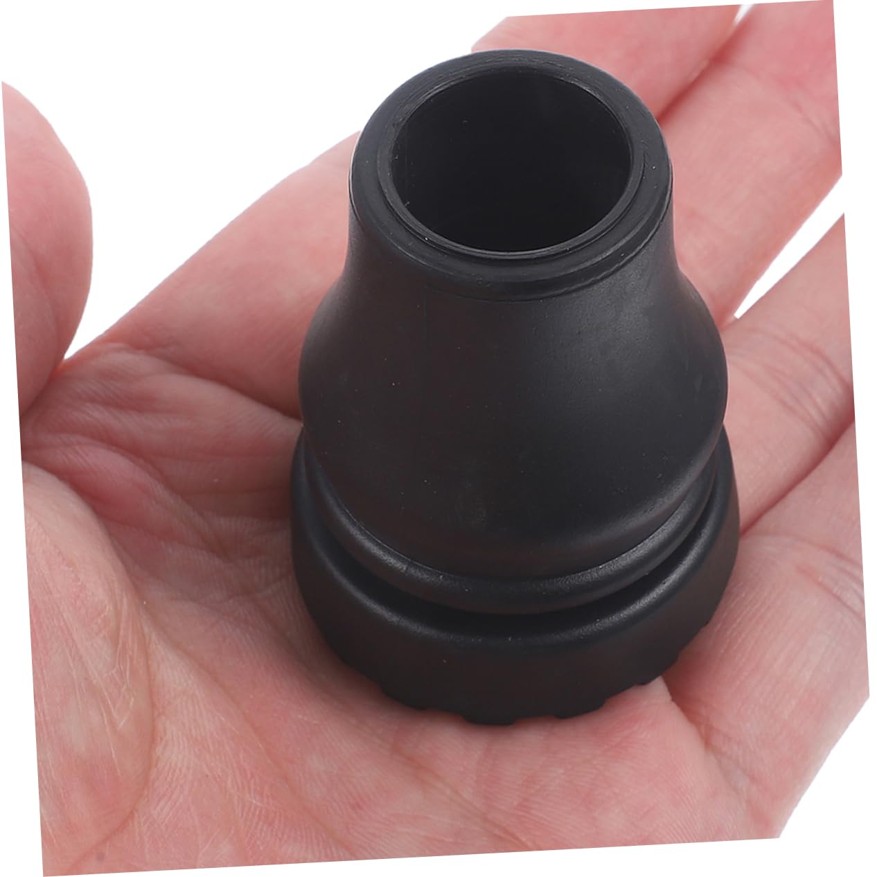 TOVINANNA 4pcs Crutch Pads Cane Tips Replacement Hiking Pole Tips Cane Foot Covers Hiking Stick Accessories Hiking Cane Tips Walking Stick Ends Cane Anti-Skid Tips Crutch Tips Black PVC