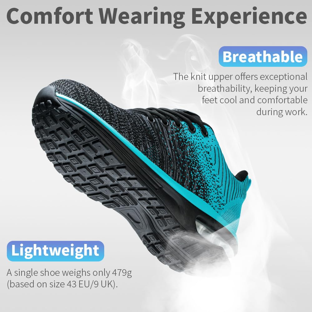 Scarpe Antinfortunistiche Uomo Donna Scarpe da Lavoroleggere Alte Comode Scarpe Sicurezza